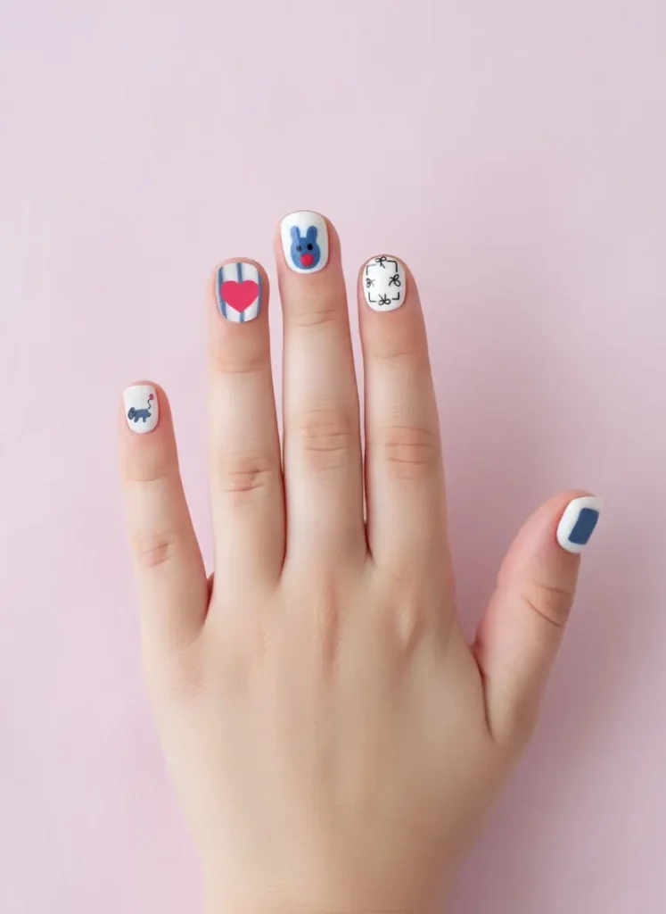 1485-ZX66-0066-CM41-NailArt-d-tsk-nehty-Modr-pejsek-