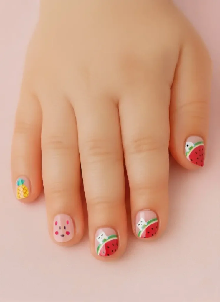 1482-ZX66-0066-CM56-NailArt-d-tsk-nehty-Ananas-a-meloun-