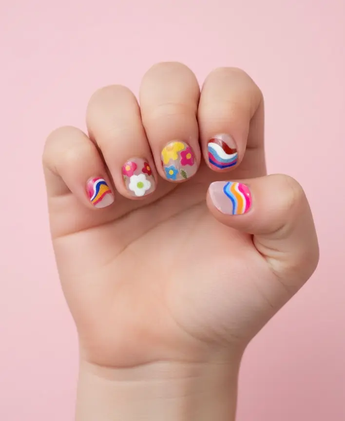 1484-ZX66-0066-CM39-NailArt-d-tsk-nehty-Barevn-kv-ty-