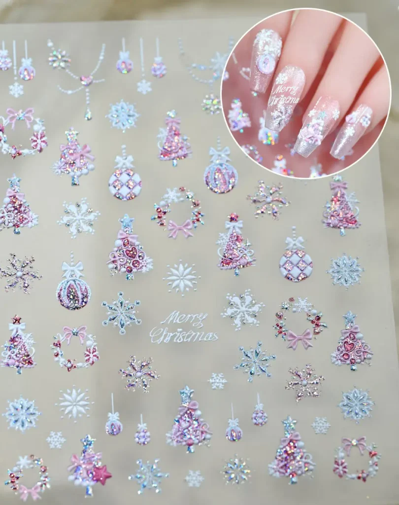 2705-ny0030-Samolepky-na-nehty-R-ov-Ledov-Zem-Z-zrak-