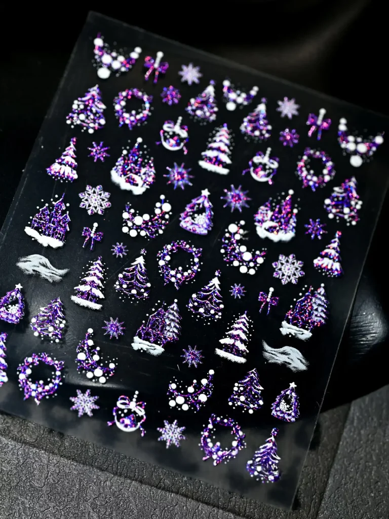 2718-ny0043-Samolepky-na-nehty-Fialov-Kosmick-V-noce