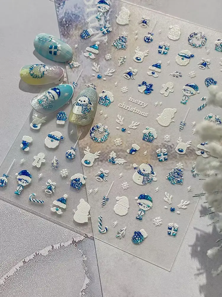 2744-ny0069-Samolepky-na-nehty-Ledov-Modr-Zem-Z-zrak-