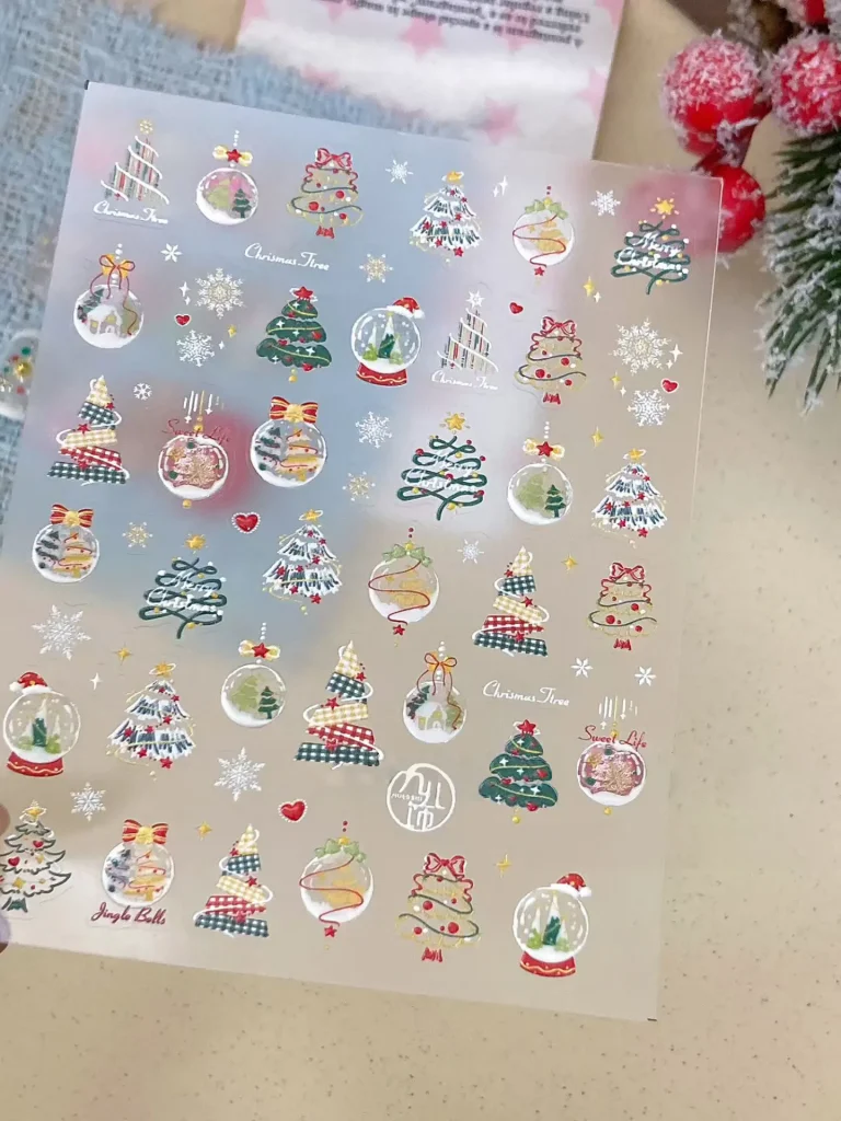 2750-ny0075-Samolepky-na-nehty-tuln-Zimn-Jedle